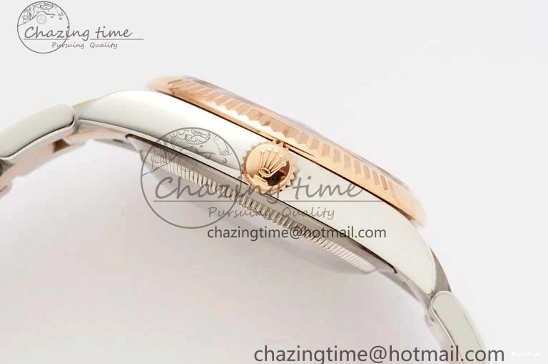 MiroTime 0414 Breathable DateJust 36mm DIWF 1:1 Best Edition 904L Steel Gray Dial on SS RG Oyster Bracelet SA 2310